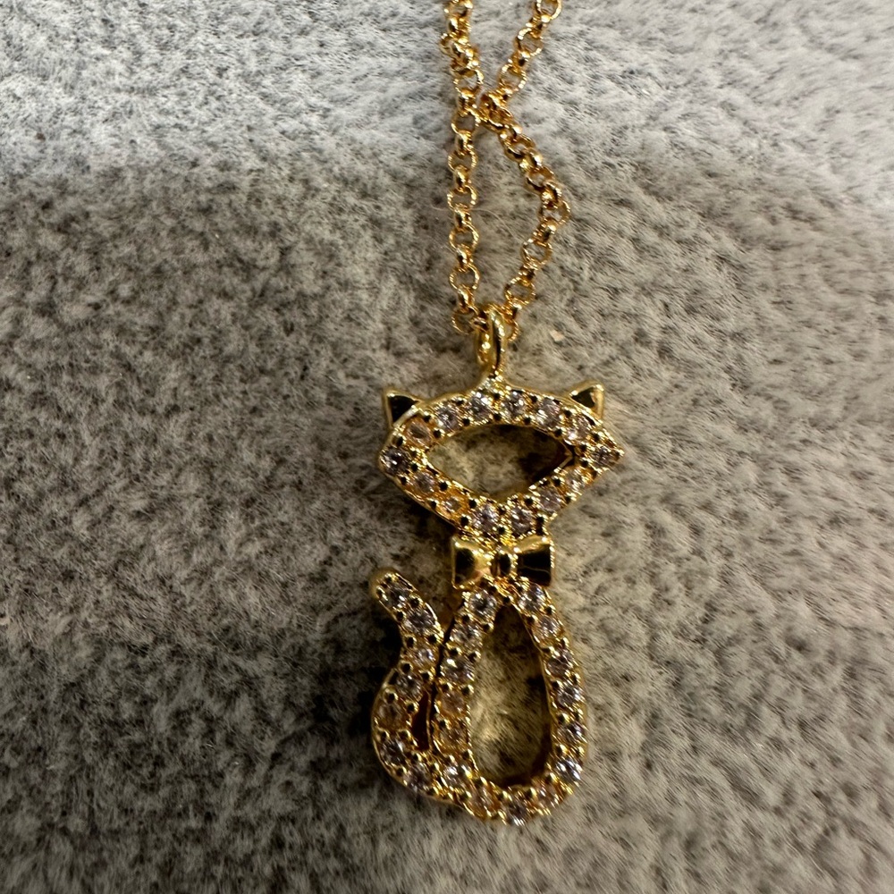 KATE SPADE Jazz Things Up Cat Pendant Necklace - NWT - Picture 6 of 6